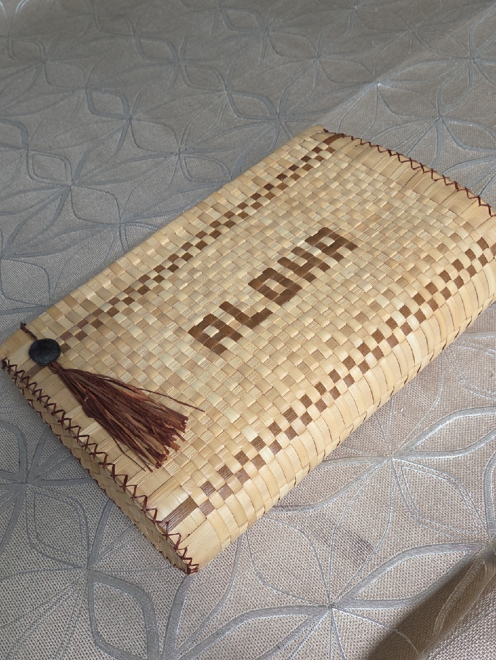 Vintage 1960's Lauhala Aloha Clutch Purse!